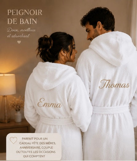 Peignoir de bain personnalisé