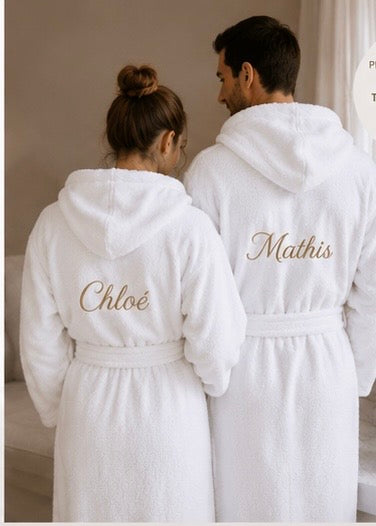 Peignoir de bain personnalisé