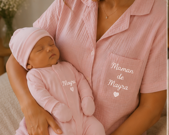 Maman & bébé pyjama assorti