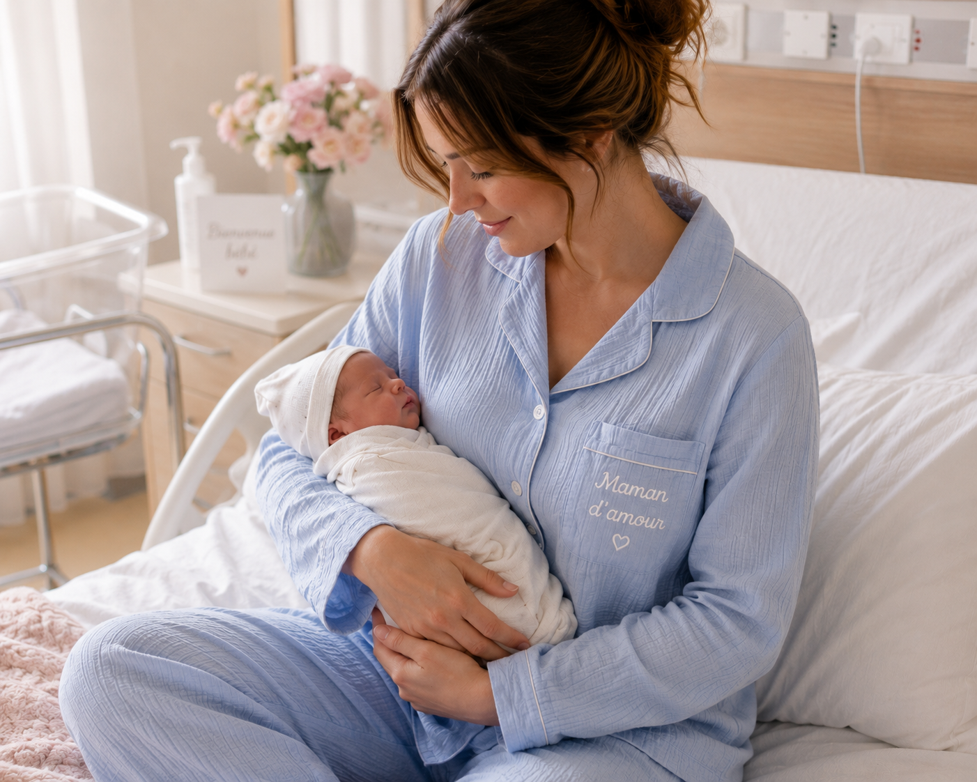 Pyjama personalisé en gaze de coton