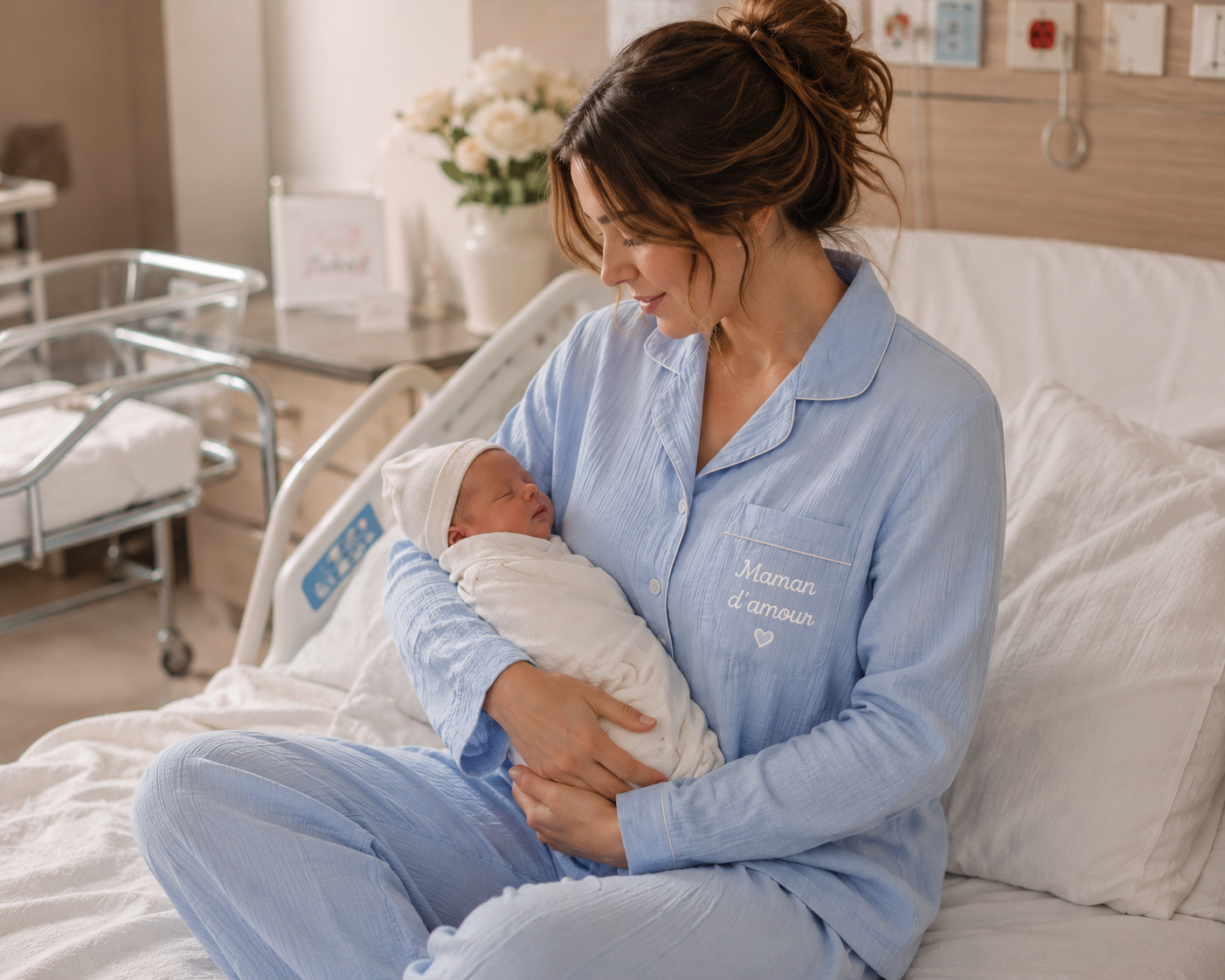 Pyjama personalisé en gaze de coton