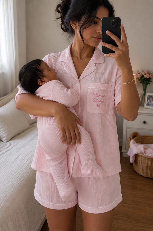 Maman & bébé pyjama assorti